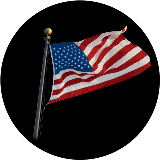 Waving Flag - Apollo Design 0045 U.s. Waving Flag Colourscenic Glass (800x800), Png Download