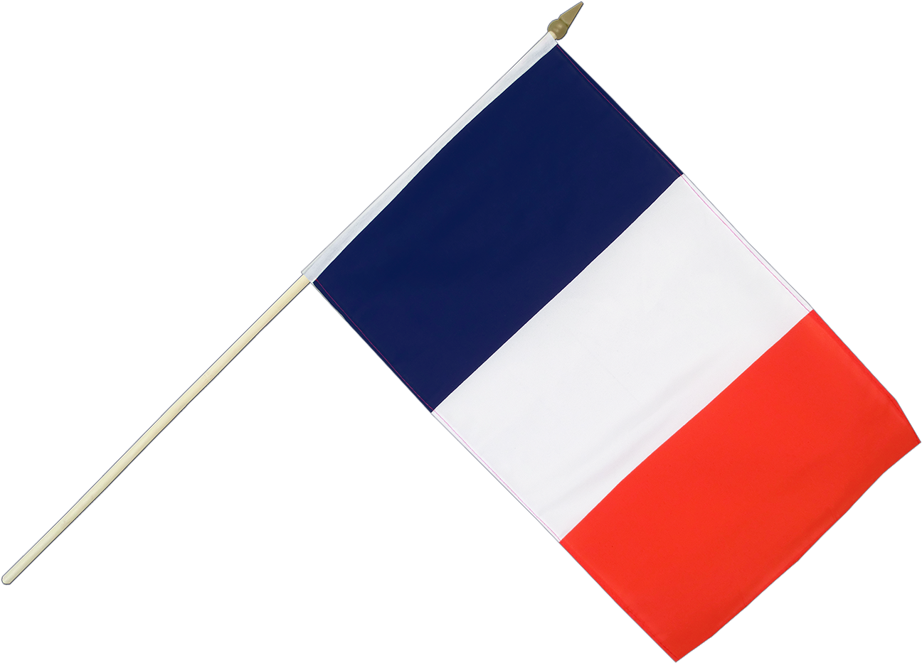 Hand Waving Flag 12x18" - Drapeau Francais Cm (1500x1260), Png Download