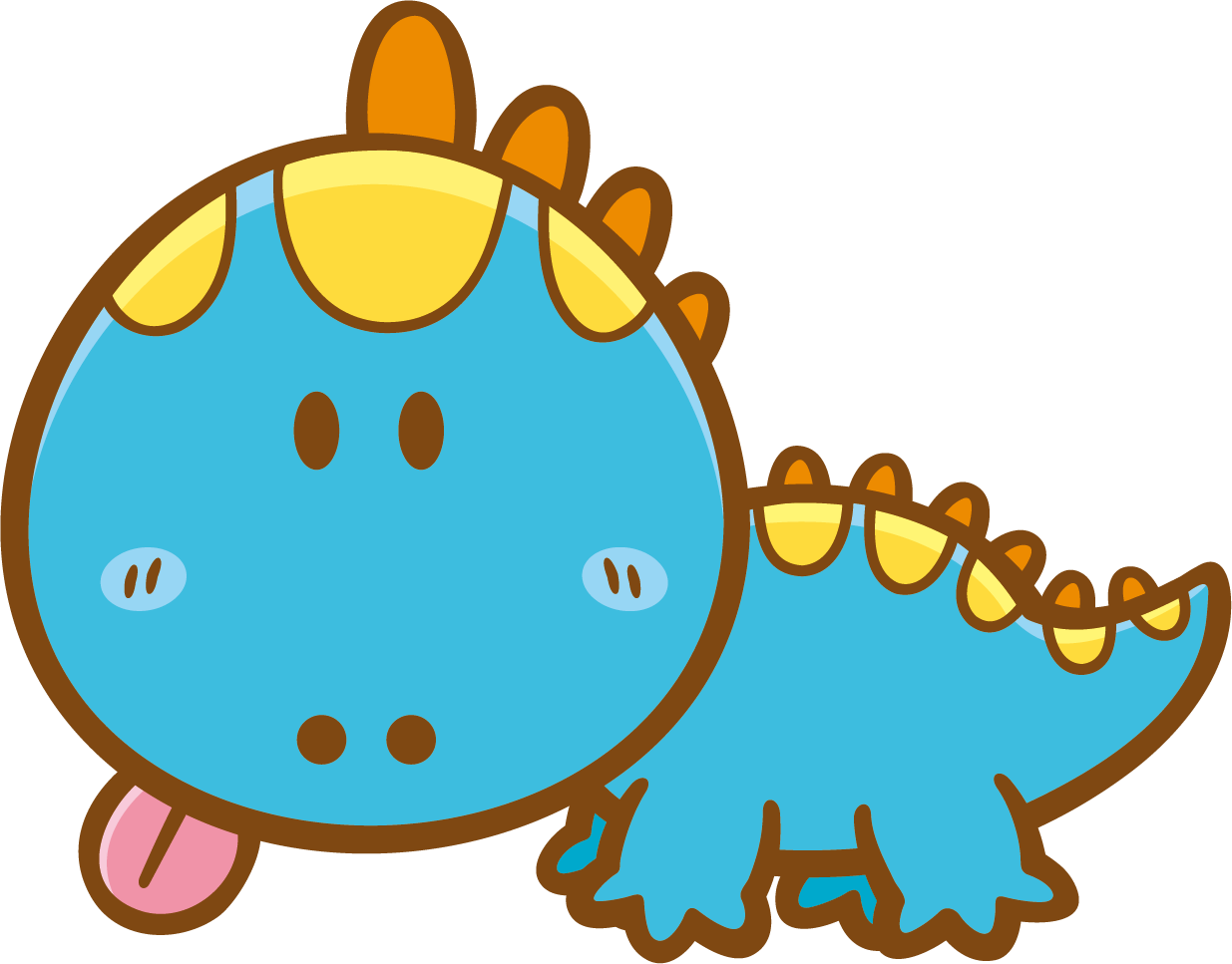 Puppy Clip Art Cartoon Hand Painted Cute - Cute Dinosaur Clip Art (1235x967), Png Download