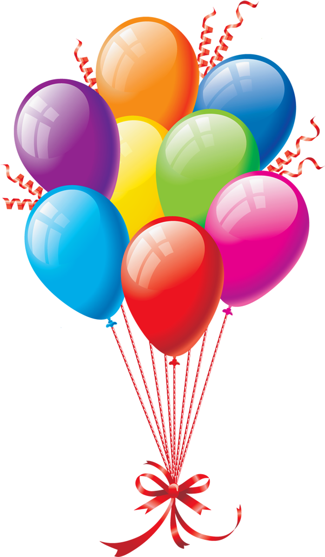 Balloons Png Transparent Background - Party Balloons Transparent (650x1113), Png Download
