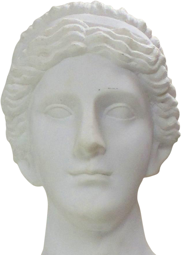 Hand Carved Carrara Marble Bust Of A Greek Style Woman Greek Statue
