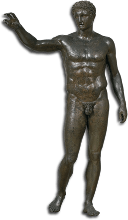 First And Foremost, We Do Not Actually Have Many Of - Bronze Statue Of A Youth From The Antikythera Shipwreck (270x454), Png Download