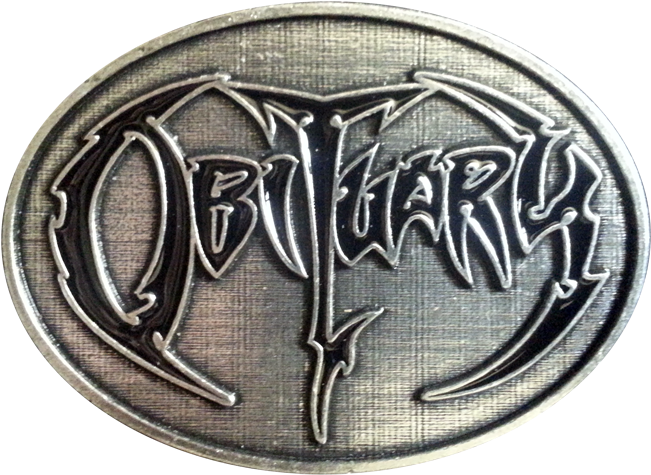 Diecast Belt Buckle - Obituary Пряжка (650x486), Png Download