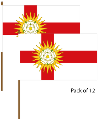 Image - Drapeau Comté Du Yorkshire West Riding 150x90cm County (330x400), Png Download