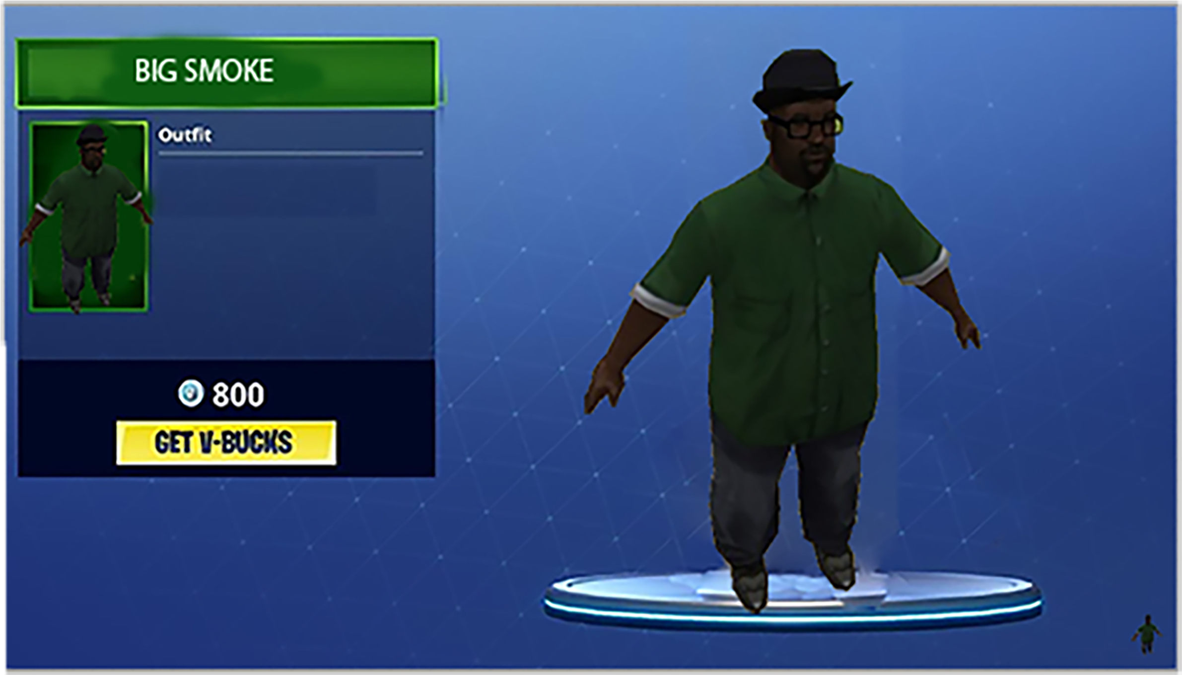 [skin Koncept] Big Smokecreative - Big Smoke Skin Fortnite (4444x2500), Png Download