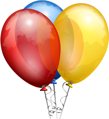 Birthday Party Decoration Color Balloon Png Image - Balloons Png (640x427), Png Download