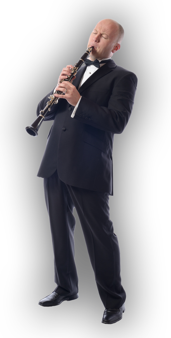 Clarinet Guy 650 - Guy Playing Clarinet Png (650x1280), Png Download