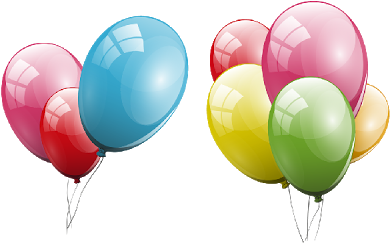 Best Balloons Clipart Transparent Background Party - Party Balloons Transparent Background (400x400), Png Download