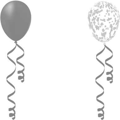 Silver Balloons Party Cake Packages Sweet Image Transparent - Transparent Background Silver Balloons (515x419), Png Download