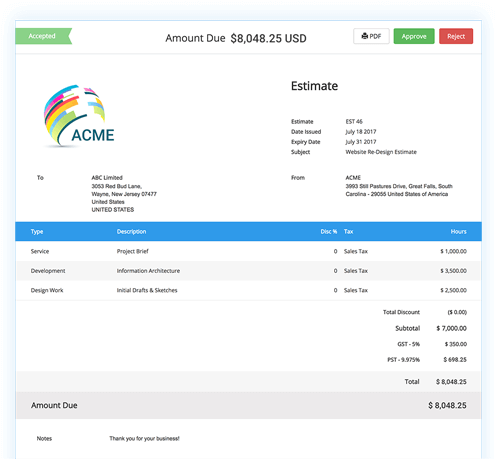 Send Professional Estimates From Anywhere On Any Device - Abstract (497x476), Png Download