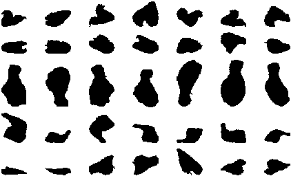 Examples From The Chicken Pieces Dataset - Silhouette (462x267), Png Download