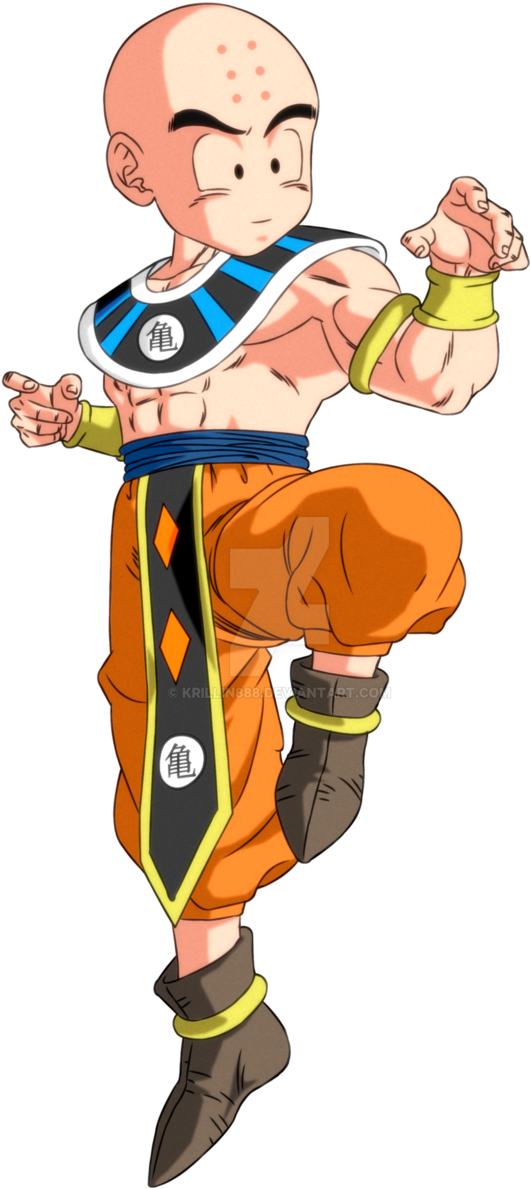 亀 C Kr Ntrt - God Of Destruction Krillin (657x1215), Png Download