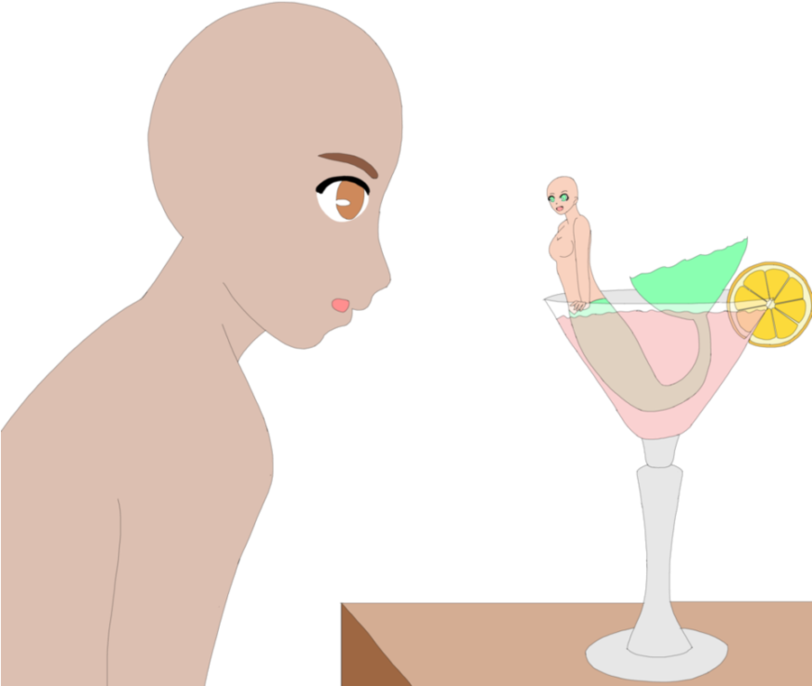 Download Mermaid Clipart Mermaid Clip Art - Wine Glass (900x774), Png Download