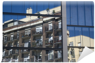 Reflection In Glass Facade - Penthouse Apartment (400x400), Png Download