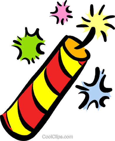 Fuegos Artificiales Y Petardos Libres De Derechos Ilustraciones - Foguete Fogos Png (391x480), Png Download