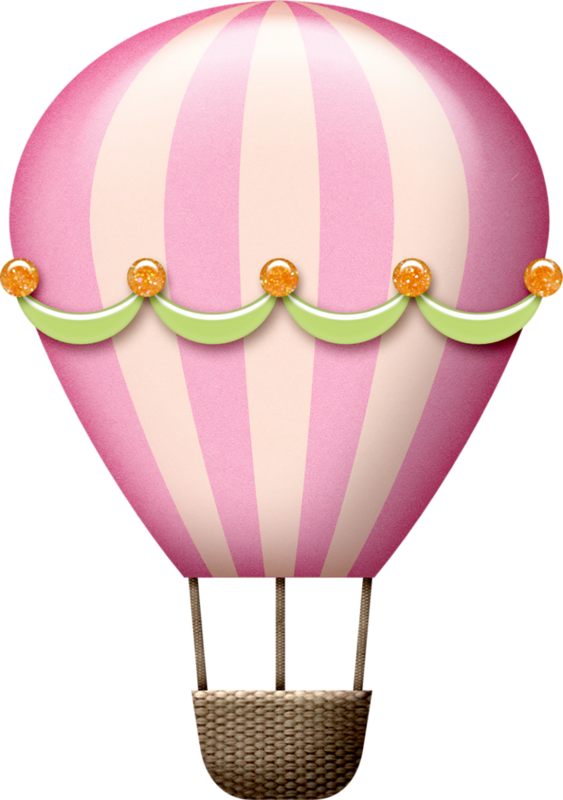 Tborges Happypeople Png Pinterest - Hot Air Balloon Clipart Baby Pink (563x800), Png Download