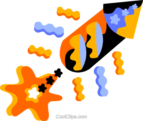 Fuegos Artificiales Libres De Derechos Ilustraciones (480x407), Png Download