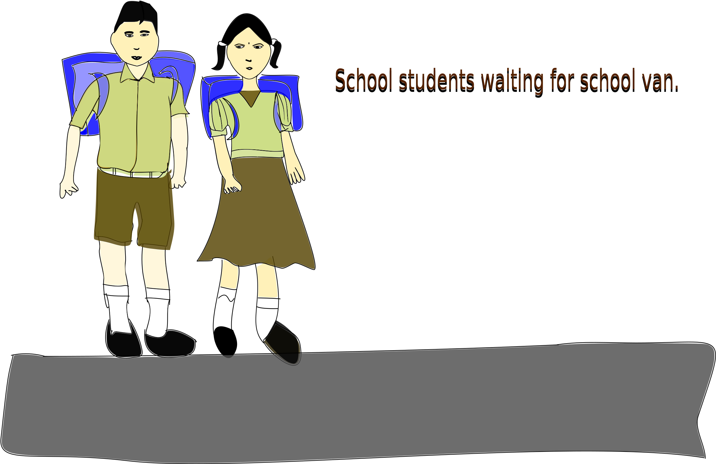 This Free Icons Png Design Of School Students (2400x1600), Png Download