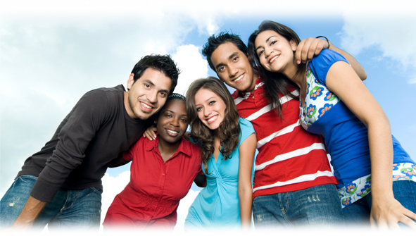 Students - Diverse High School Students (591x335), Png Download