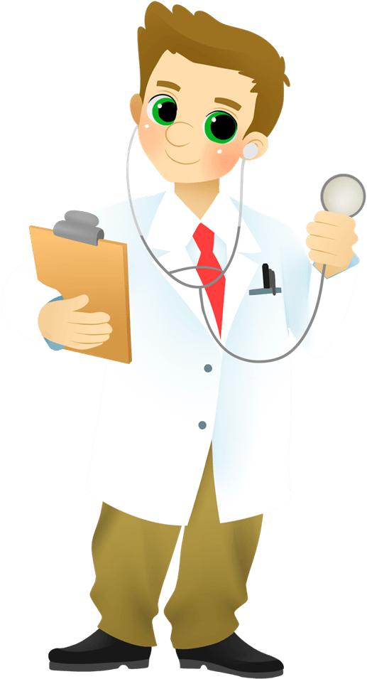 Doctor Clipart Png - Clip Art Of Doctor (600x973), Png Download
