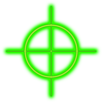 Png Crosshairs Green - Roblox Shift Lock Cursor (420x420), Png Download