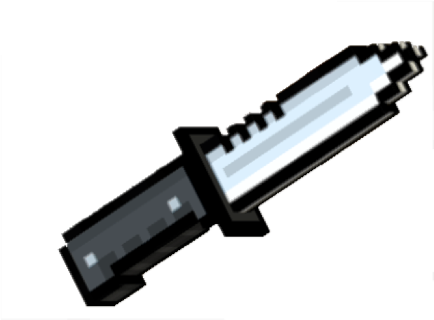 Combat Knife Pic - Pixel Gun 3d Knife (640x460), Png Download