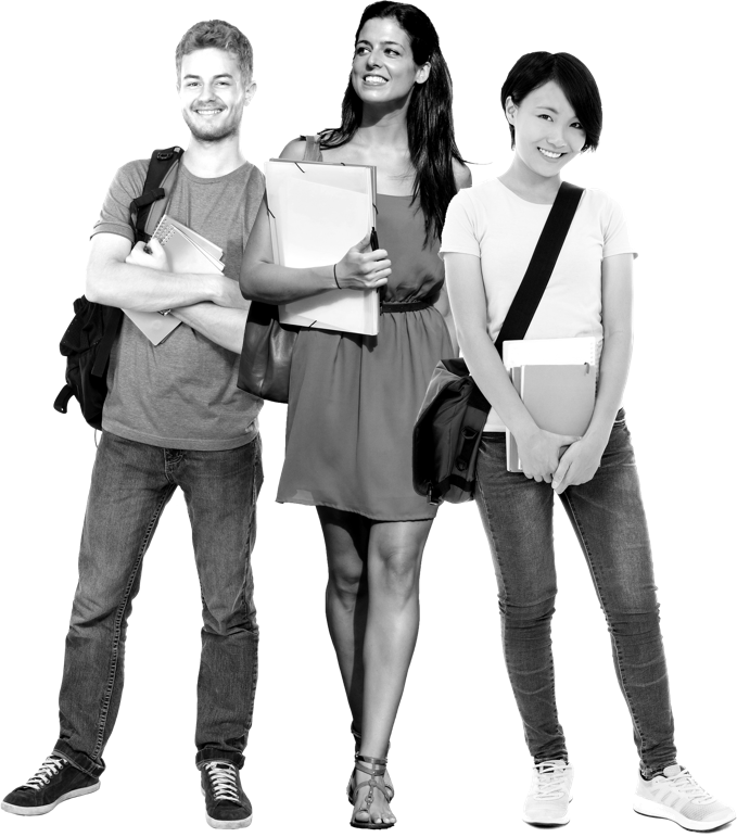 Three Students (679x771), Png Download
