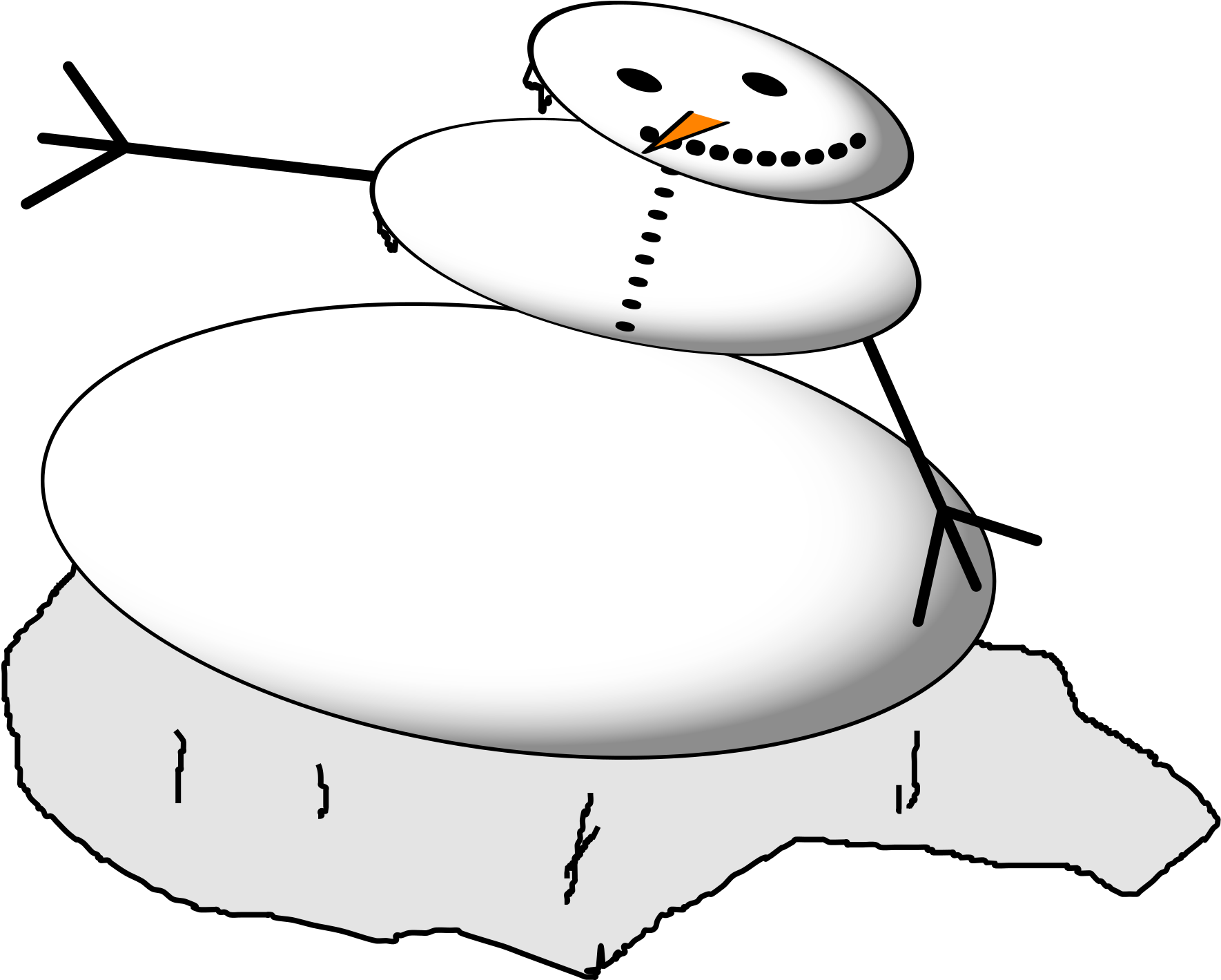 Download A Melting Snowman - Cartoon PNG Image with No Background - Download A Melting Snowman - Cartoon PNG Image with No Background -