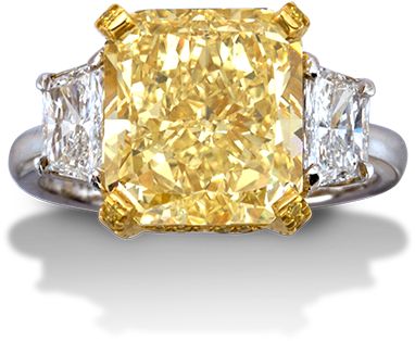 De Boulle Bridal Collection Fancy Yellow Diamond Ring - Pre-engagement Ring (470x470), Png Download