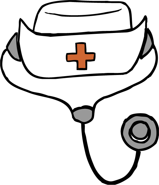 Jpg Free Download Nurse Hat Drawing At Getdrawings - Nurse Hat Clipart (546x634), Png Download