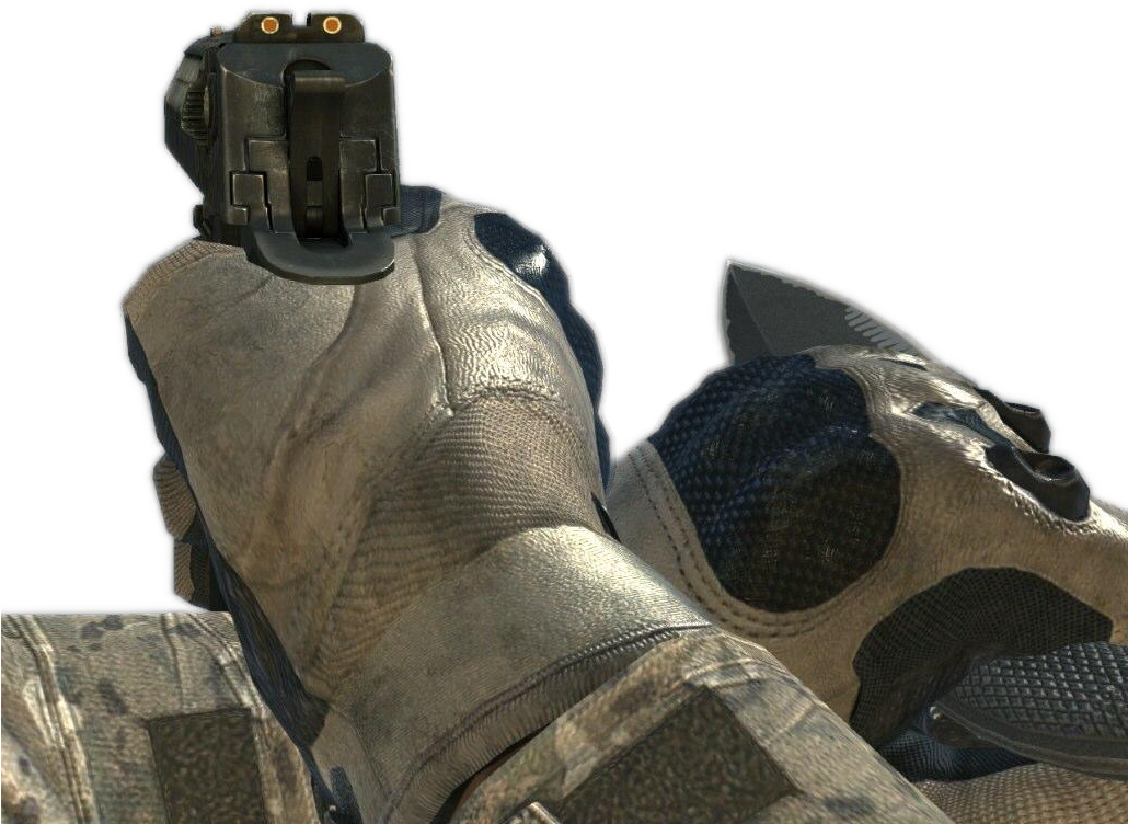 Desert Eagle Tactical Knife Mw3 - Desert Eagle & Knife (1029x845), Png Download