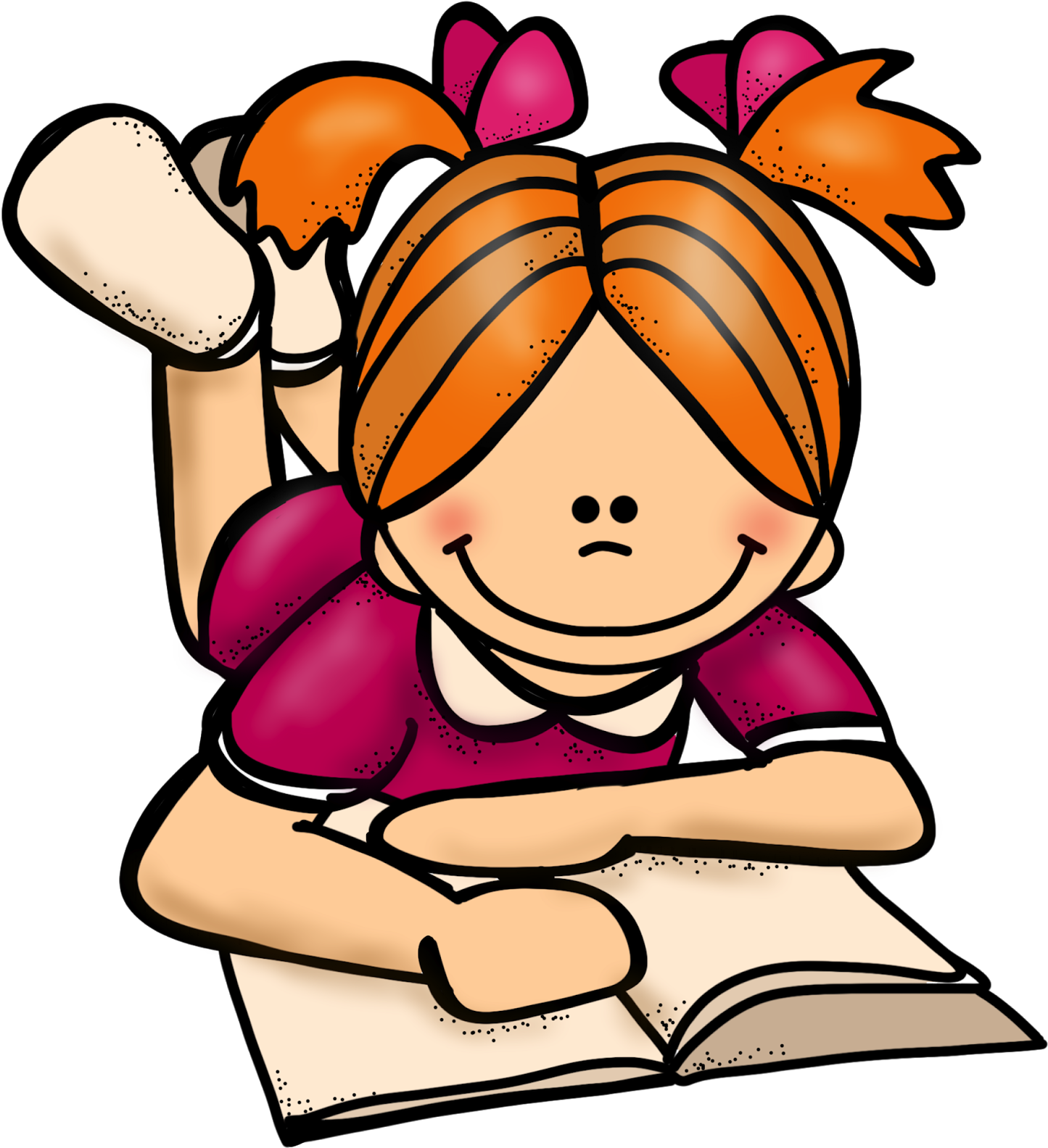 Nice Student Cliparts - Read Clipart Png (1462x1600), Png Download