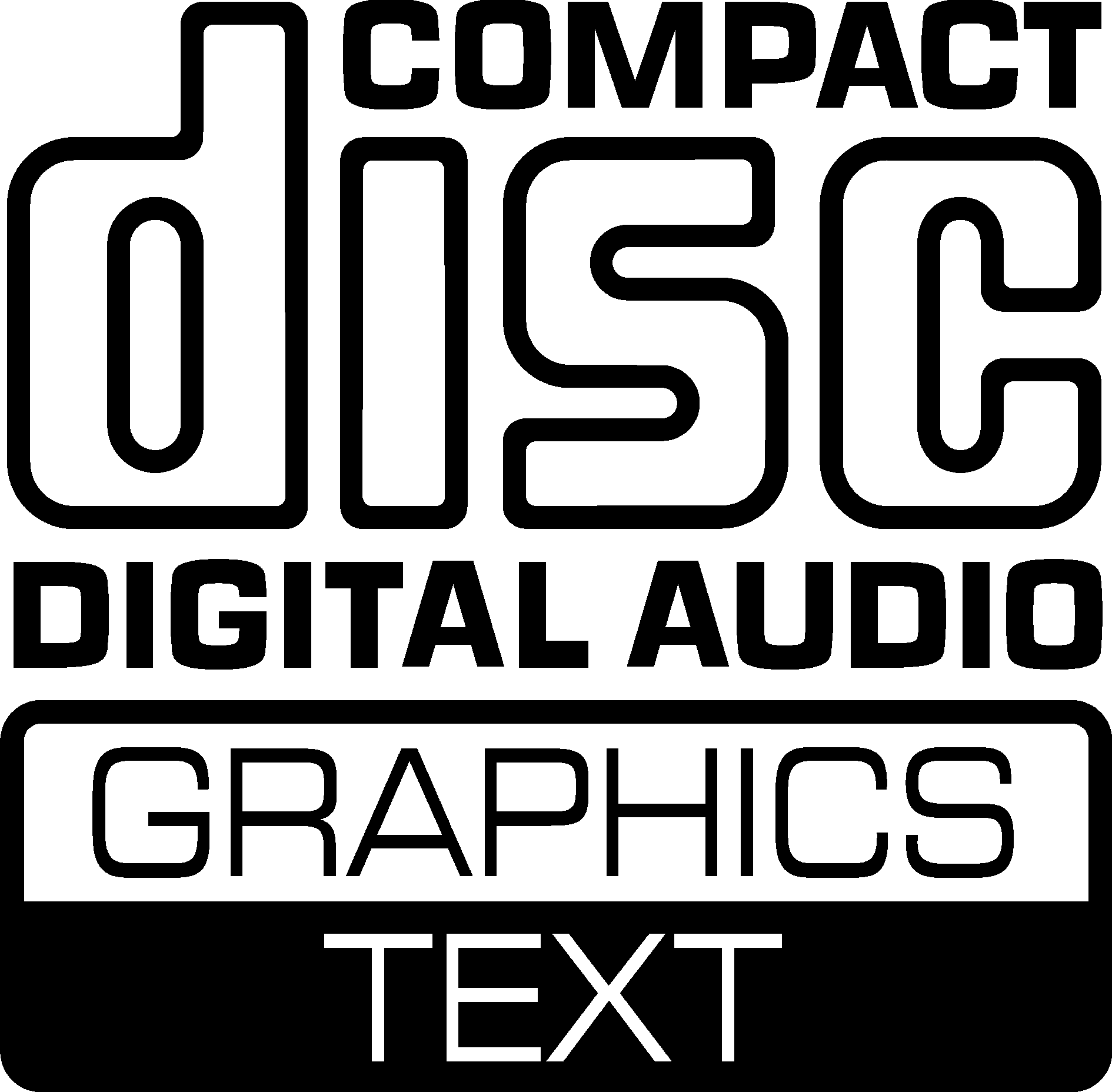 Cd-audio Plus Graphics Text - Compact Disc Digital Audio Logo Png (1890x1856), Png Download
