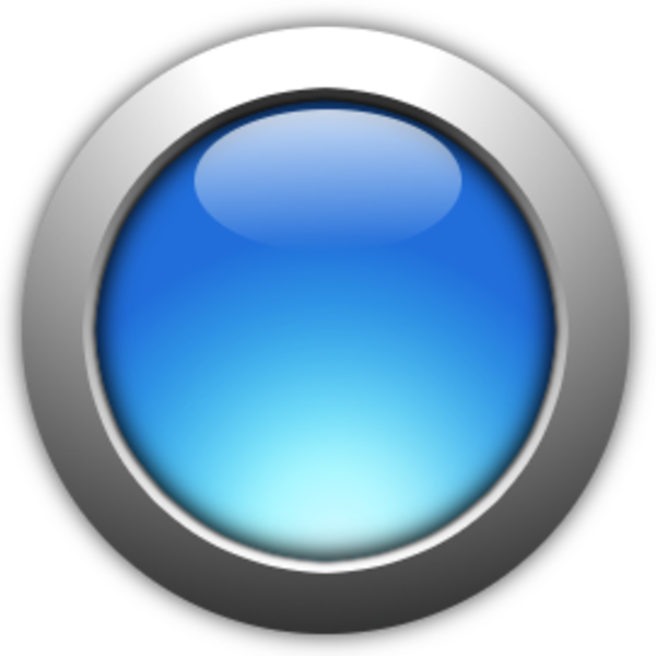 Button Blue Free Images - Blue Round Button Png (600x600), Png Download