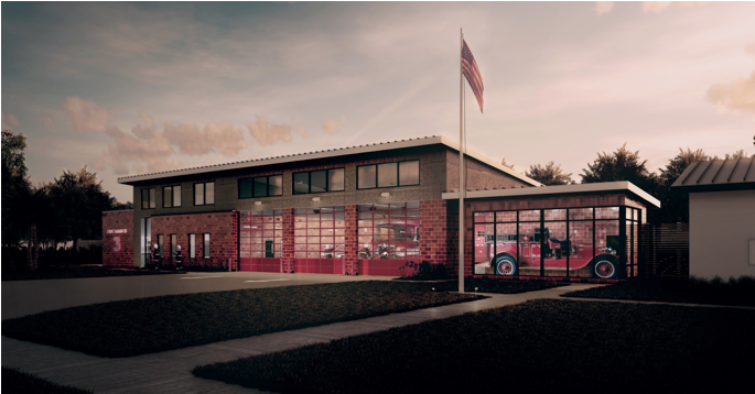 Plant City Goes Green With New Fire Station - Park Road (870x580), Png Download