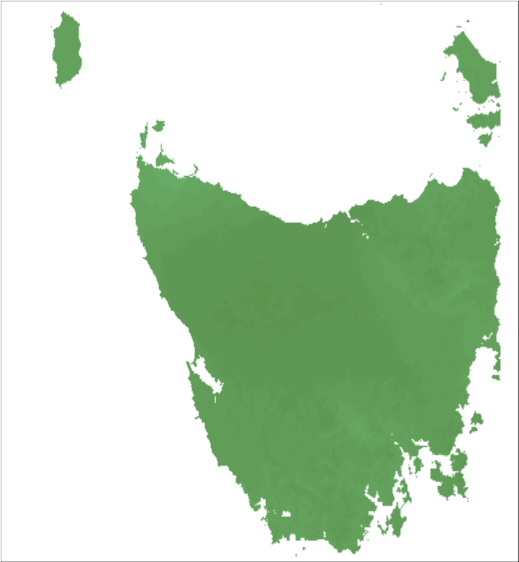 Current Fire Danger Rating - Climate Map Of Tasmania (800x800), Png Download