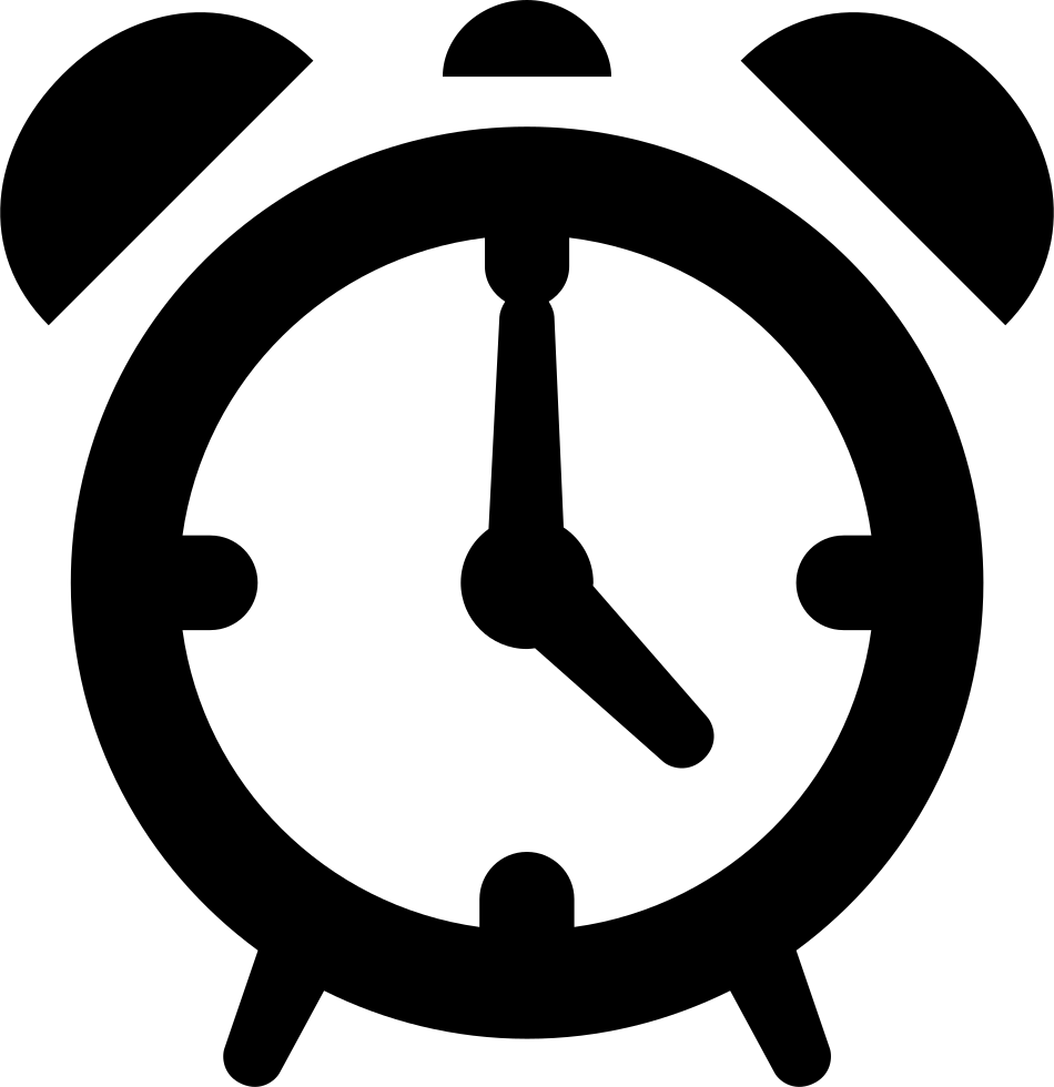 Vintage Clock Svg Png Icon Free Download - Alarm Clock Icon Png (950x980), Png Download