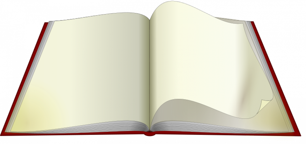 Open Book Vector Graphics - Imagen De Un Libro Abierto Png (1061x500), Png Download