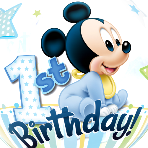 Balloon Svg Mickey - Mickey Mouse 1st Birthday (501x501), Png Download