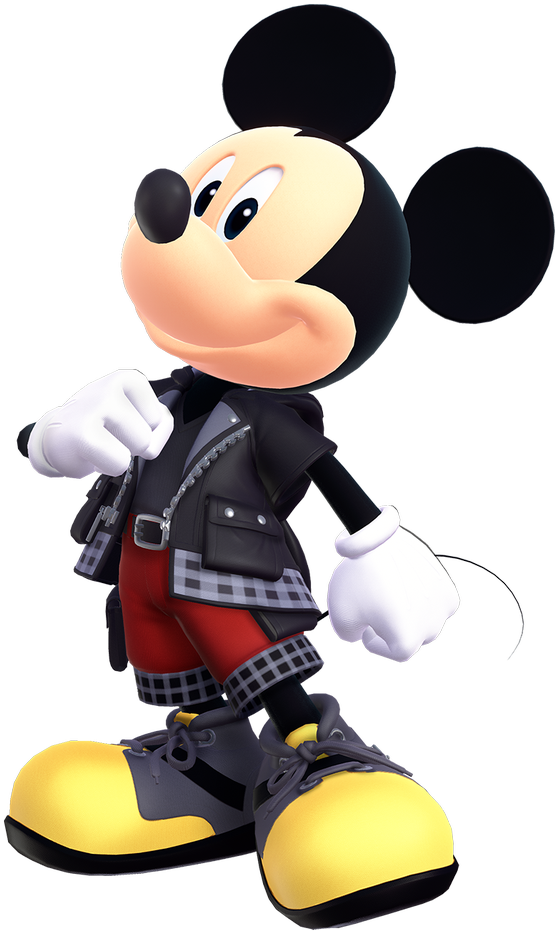 Mickey Mouse Party- 2013 Lifesize Standup Silhouettes - Kingdom Hearts 3 King Mickey (958x1405), Png Download