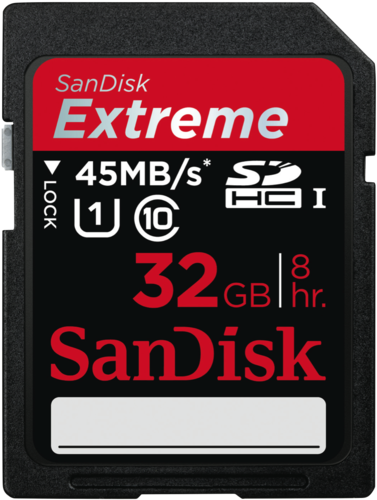 Sd Card Download Png - Sandisk 64gb Memory Card Extreme (773x505), Png Download