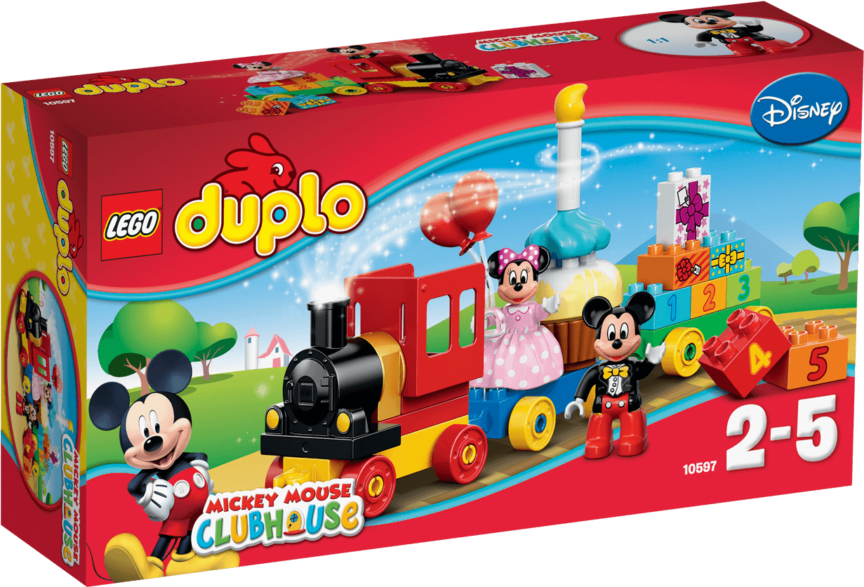 Birthday Parade Products Duplo Lego - Lego 10597 Mickey & Minnie Birthday Parade (1488x837), Png Download