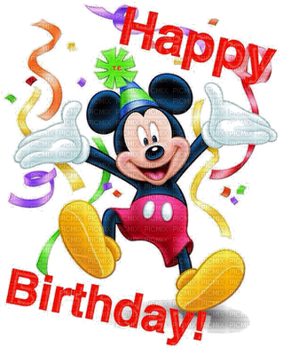 Mickey Mouse Birthday Png 1 Happy Birthday Mickey Mouse, - Happy Birthday Images For Kids (319x400), Png Download