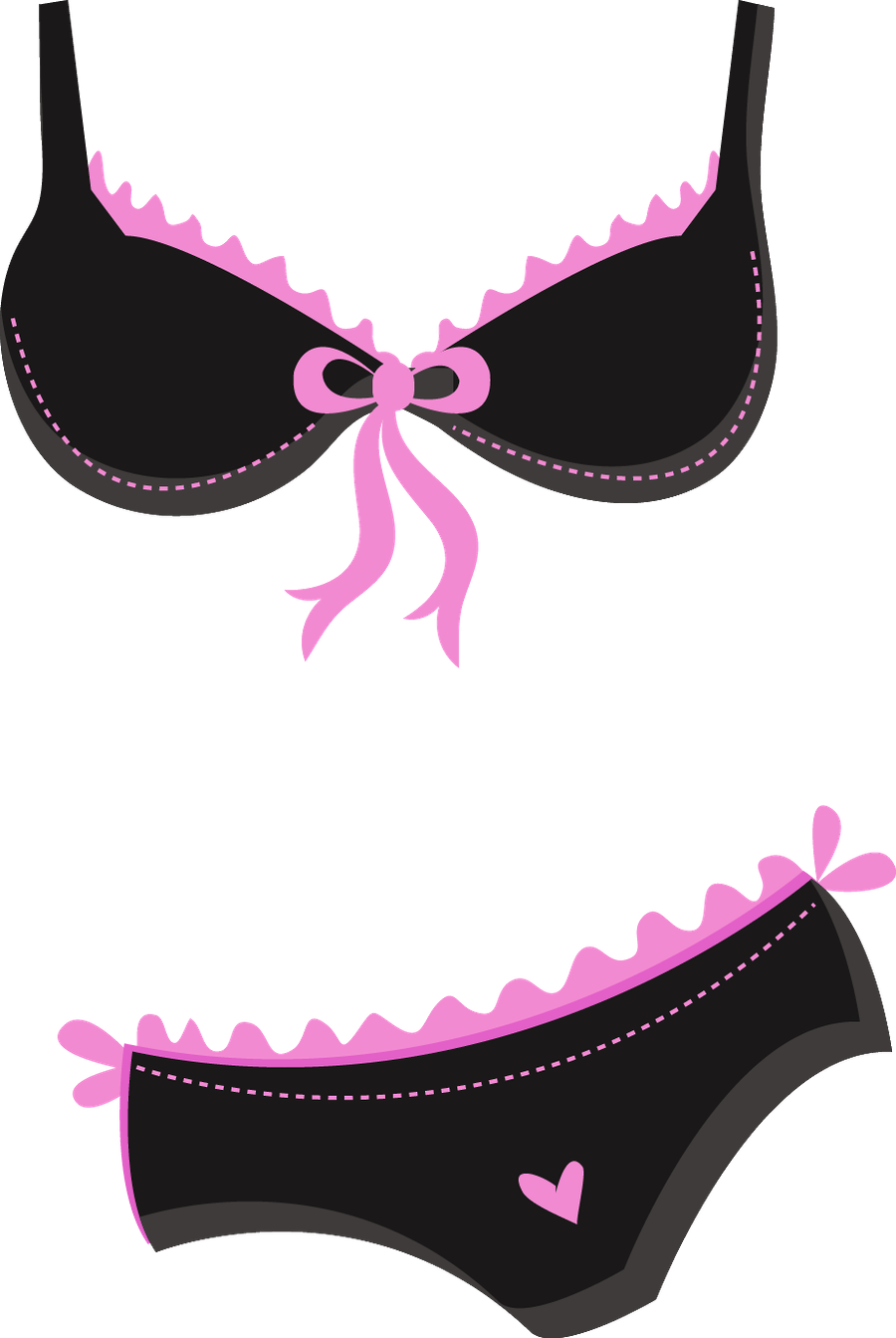 Clip Library Download Minus Say Hello Ch De Lingerie - Lingerie Clip Art (900x1343), Png Download