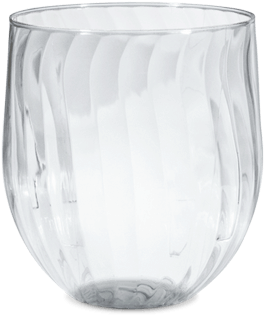 Chinet® Cut Crystal® Stemless Wine Glass - Wine Glass (435x435), Png Download