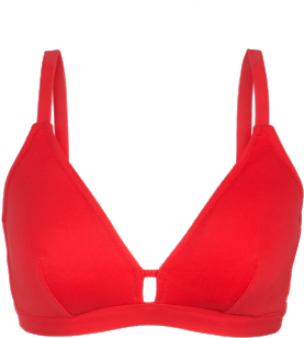 The Busty Bralette Top In Tomato Red - Top (500x500), Png Download