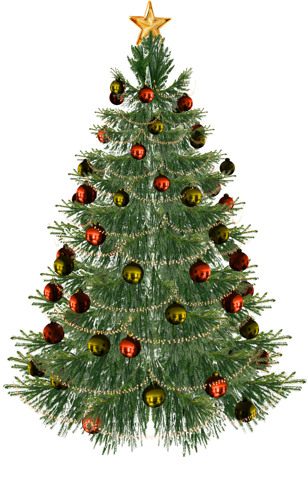 Christmas Tree Png - Christmas Tree White Background (1200x1920), Png Download