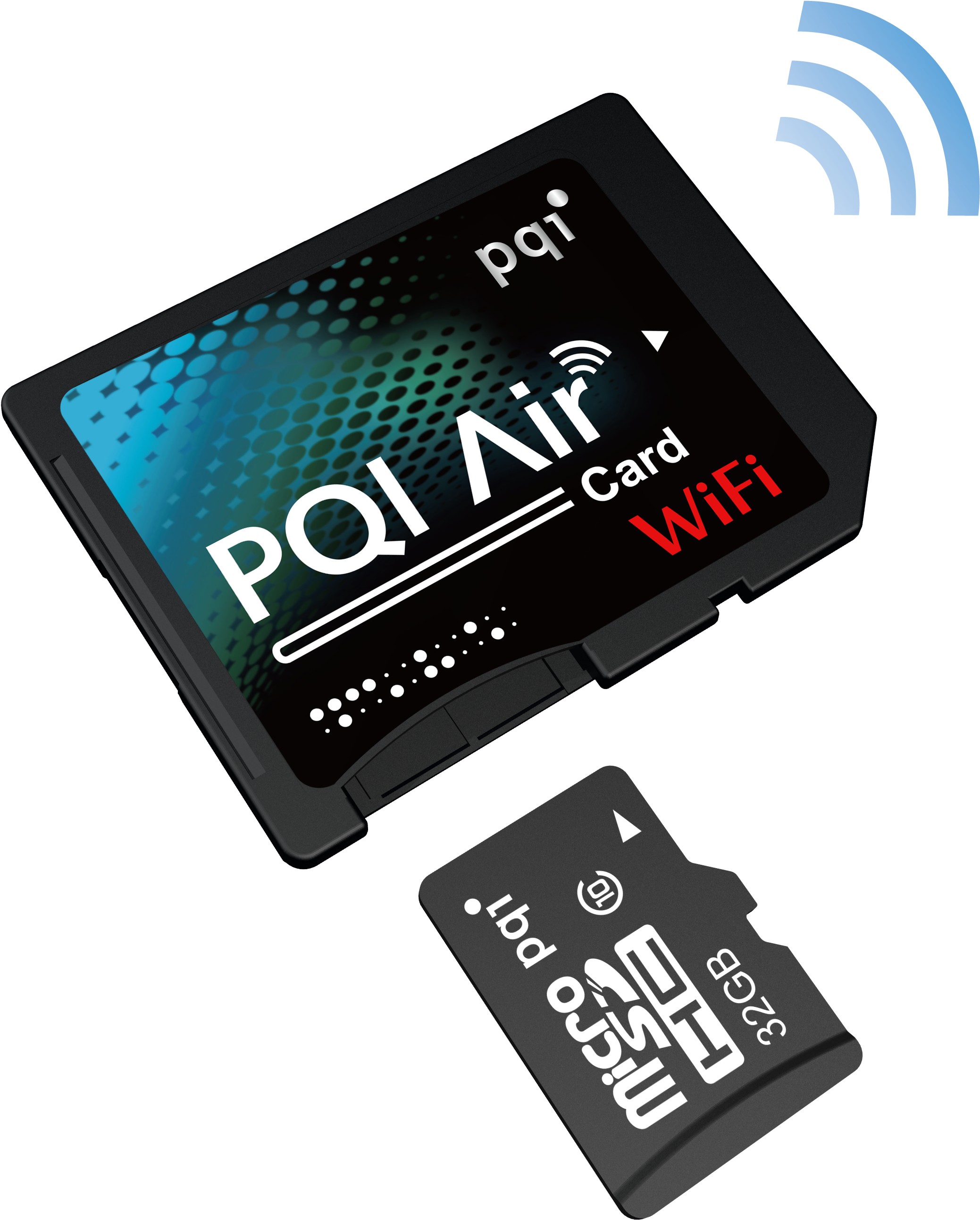Pqi Wi-fi Sd Card - Pqi Air Card (2380x3368), Png Download