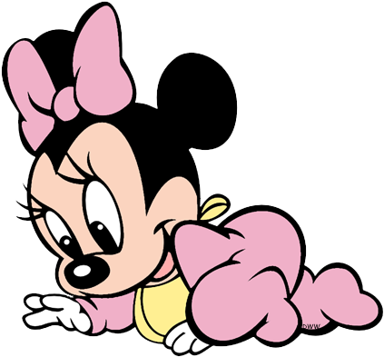 Baby Minnie Mouse Png (450x408), Png Download