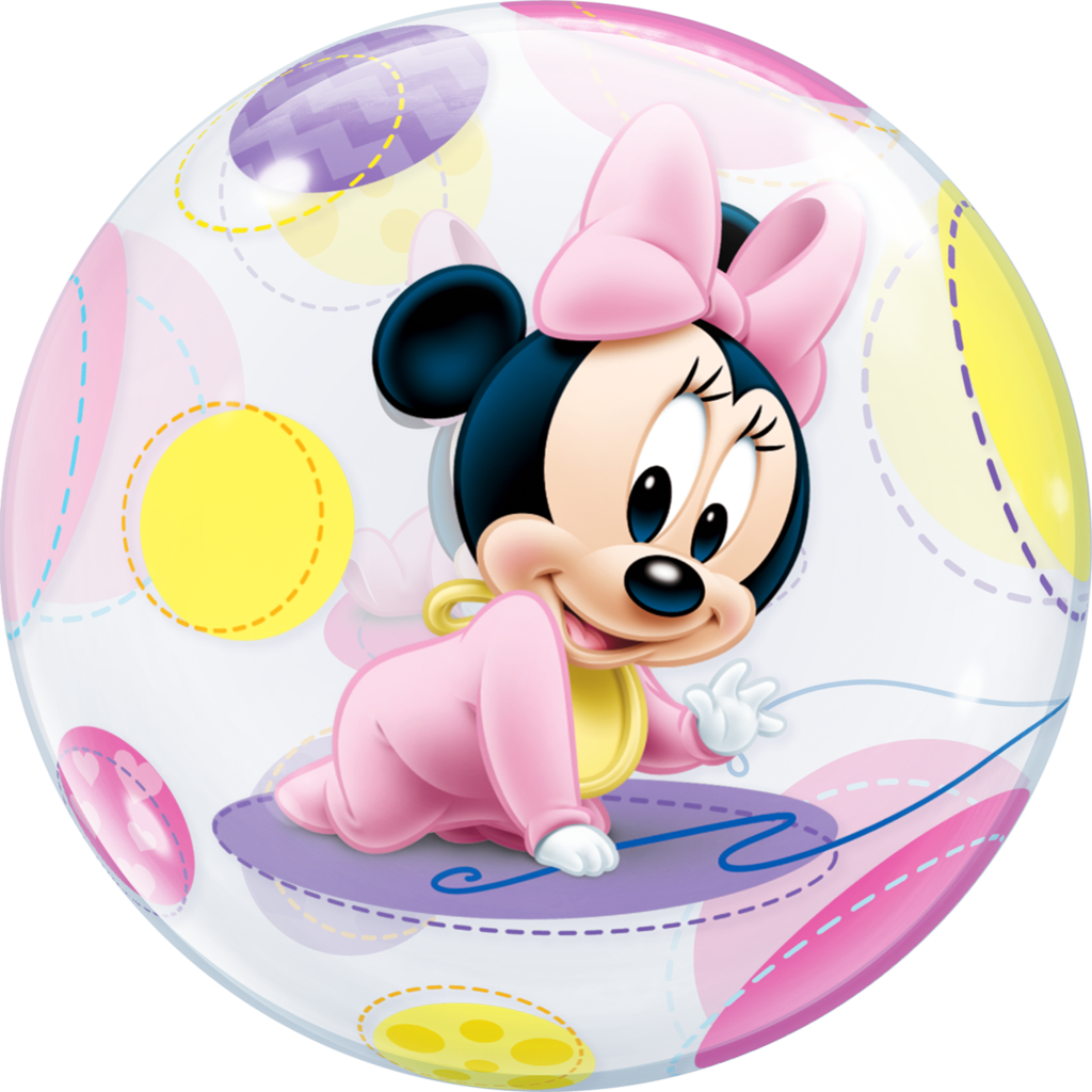 Disney Baby Minnie Mouse Bubble Balloon - Baby Minnie Mouse Png (600x600), Png Download